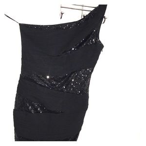 Black sequin dress!